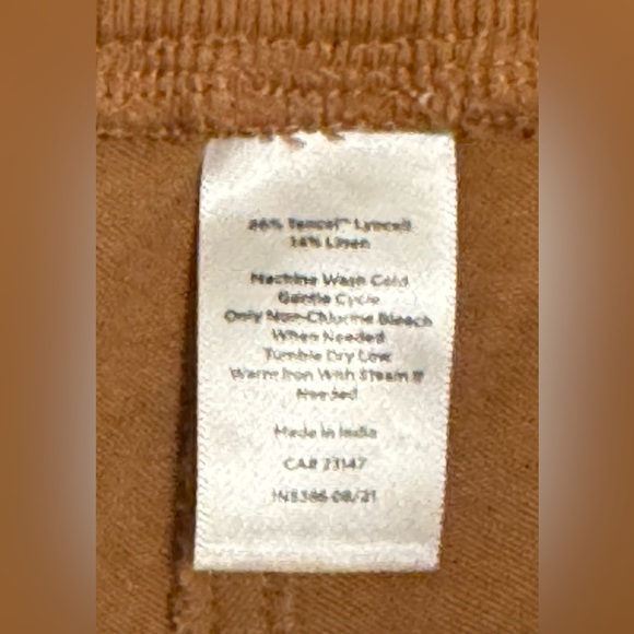 Haven Well Within Linen Blend Women’s Lightweight Brown Joggers Size L - Picture 8 of 10